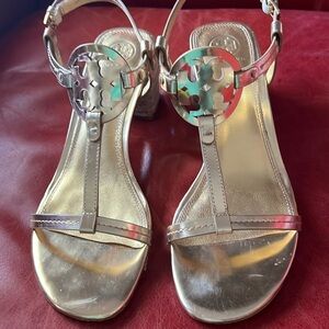 Tory Butch espadrille sandal 9.5 worn Once